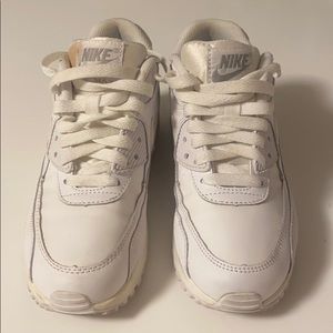 All white air Jordan Max size 4.5y : 5.5 women